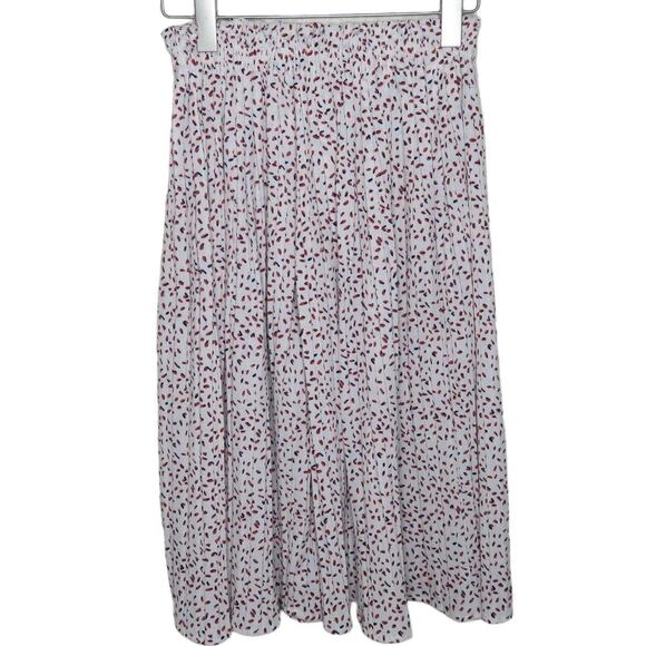 Speckled Print Stretchy Waist Pleated Culottes - Women's M - Picture 1 of 4